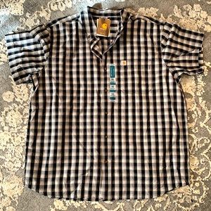 Carhartt button up t shirt with front pocket